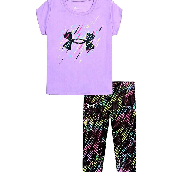 Under Armour Other - Under Armour 18 Months Girls Legging SS shirt Outfit Set Purple New 18m